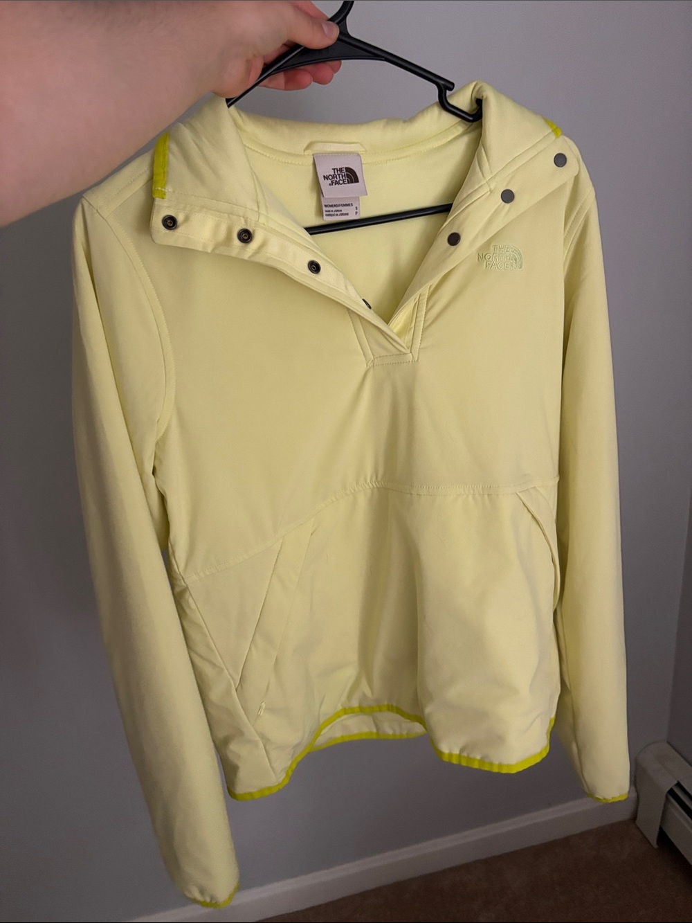 The North Face Women's Pale Yellow Pullover Jacket